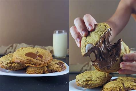 Cookies de nutella irresistíveis crocantes por fora e cremosos por