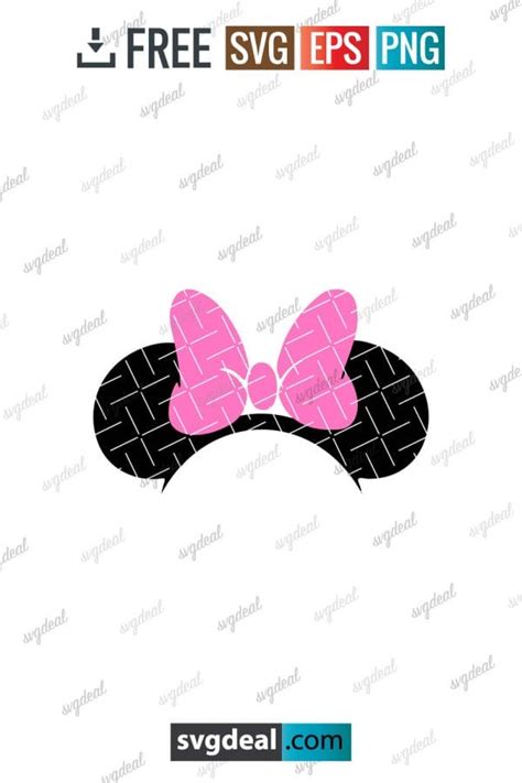 Minnie Mouse Ears Svg - Free SVG Files