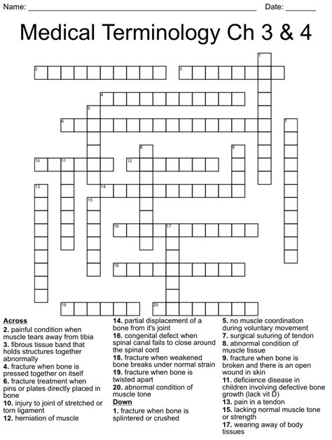 Introduction To Trauma Crossword Wordmint