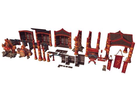 Low Poly Chinese Dojo