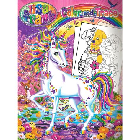 Lisa Frank Color And Trace Book With Stand Up Characters Bendon Shopee Singapore