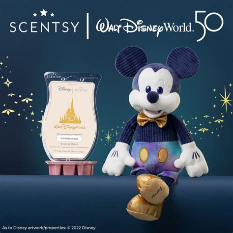 Mickey Mouse Earidescent Scentsy Buddy Walt Disney World Th