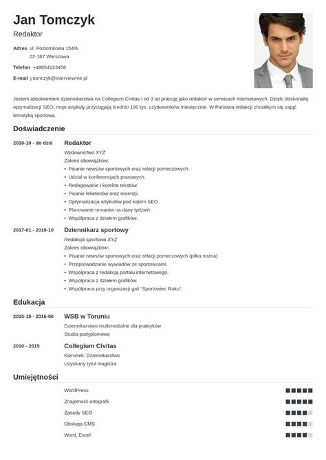 Cv Jak Napisac Skuteczne Cv Typowe Bledy W Cv Template Nanica Artofit