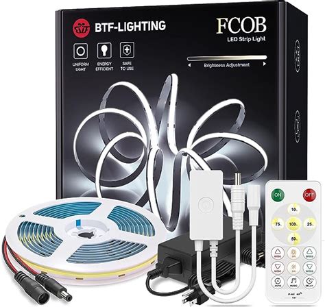 Amazon co jp BTF LIGHTING FCOB COB LEDテープライト 高密度 フレキシブル LEDテープライト 5M