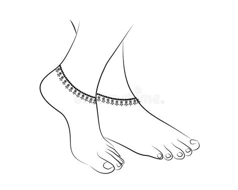 How To Draw A Girls Feet With Ankle Ring Step By Step Pencil