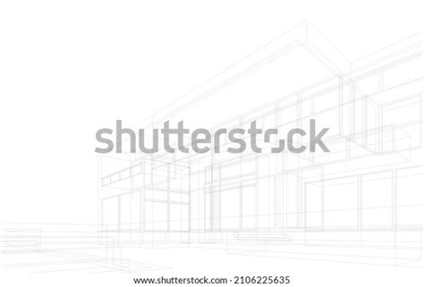 Modern Architecture Sketch Vector Illustration Stock Vector (Royalty Free) 2106225635 | Shutterstock