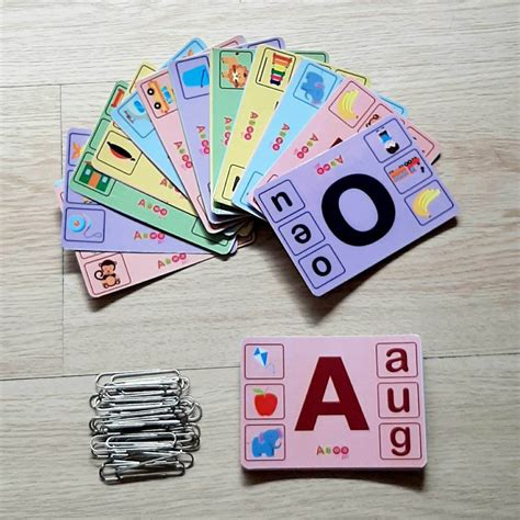 Flash Card Alphabet Paper Clips Abwakids Flashcard Abjad Flascard