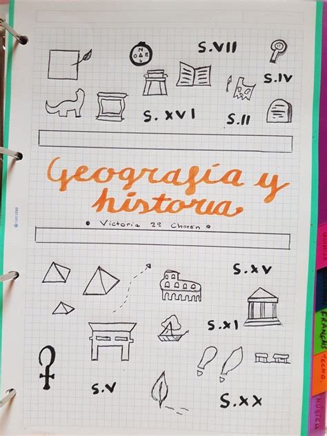 Portada libreta archivador Geografía e Historia Geografia e historia