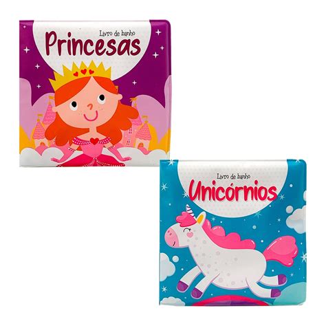 Kit Livro De Banho Pequenas Princesas Pequenos Unic Rnios