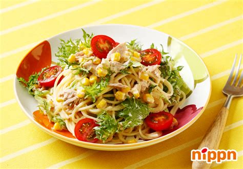 ツナマヨのサラダパスタのレシピ【12分671kcal】｜株式会社ニップン