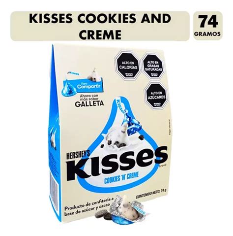 Kisses Chocolate Con Sabor A Galletas Y Crema Caja Con 74g