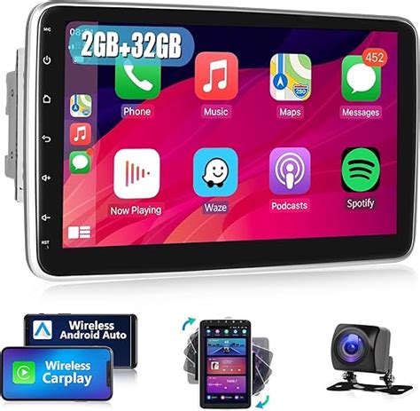 2G 32G Double Din Touchscreen Android Car Stereo With Wireless Apple