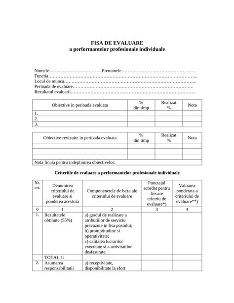 Pdf Fisa De Evaluare Spcf Rospcf Ro Documente Fisa De Evaluare