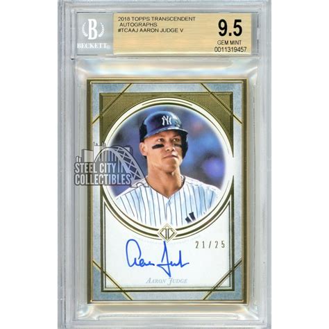 Aaron Judge 2018 Topps Transcendent Baseball Autograph Card Tca Aj 21