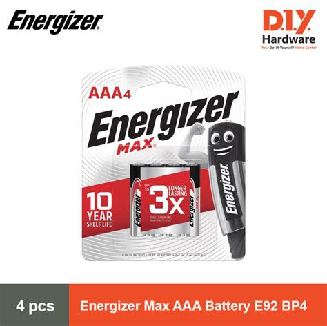 Original Energizer Max Aaa Battery 4 Pieces E92 Bp4 Lazada Ph