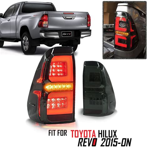 Toyota Hilux Smoked Led Tail Lights Stylecanopies Co Nz