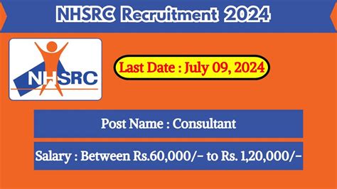 NHSRC Recruitment 2024 Latest Consultant Vacancies On July 09 2024