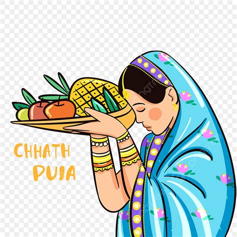 Chhath Puja Clipart PNG Images Color Chhath Puja Festival Ketepuja