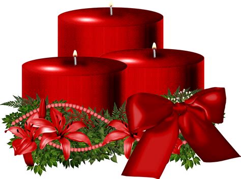 Christmas candle PNG image