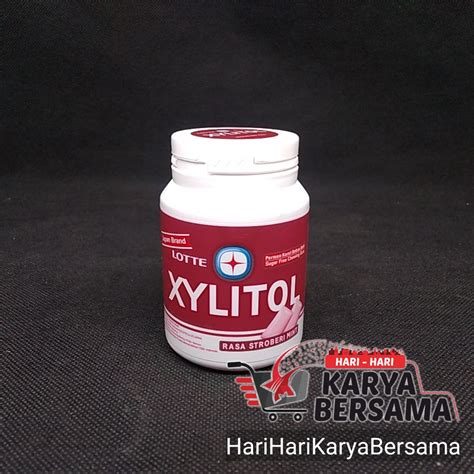 Jual Permen Karet Lotte Xylitol Strawberry Mint Gr Shopee Indonesia