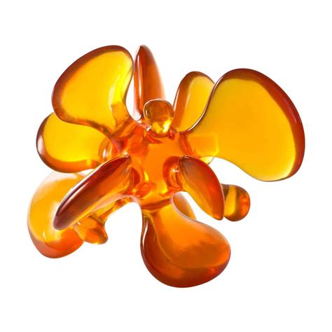 Giant Amoeba Sculpture In Orange Lucite For Sale At 1stdibs Orange Amoeba