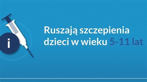 Ruszaj Szczepienia Dzieci W Wieku Lat Zsp Rytwiany