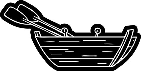 cartoon icon drawing of a wooden row boat 9708143 Vector Art at Vecteezy