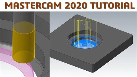 Mastercam 2020 Tutorial 73 3d Solid And Mill Contour 3d Finish Youtube