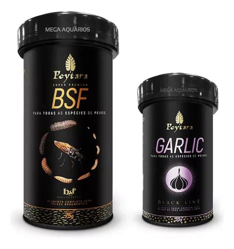 Poytara Bsf Gr Ra O Garlic Suplemento Peixe Aqu Rio Kit