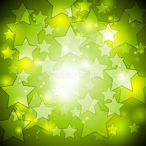 Diseño Verde Claro Del Vector De Las Estrellas Ilustración del Vector