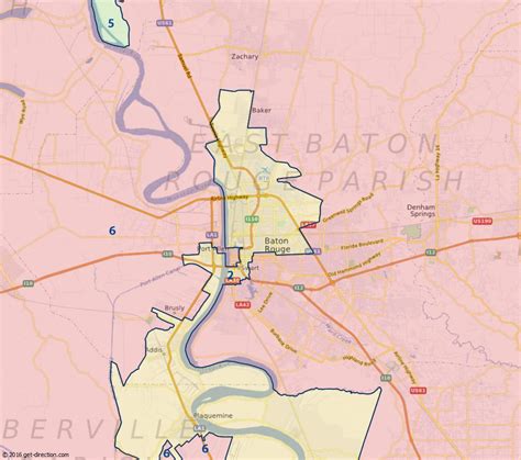 Map of Baton Rouge Congressional Districts 2016