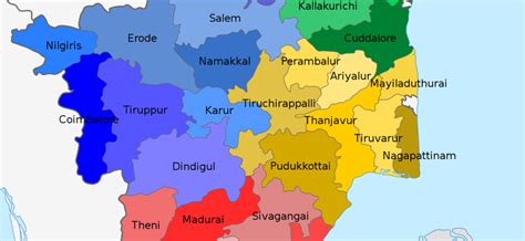 List of Districts in Tamil Nadu, India - Tamilar Online