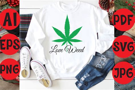 Love Weed Graphic By Akhicrative92 · Creative Fabrica