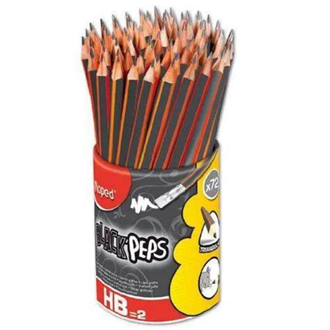 Pot Crayons Graphites Hb Embout Gomme Maped Papel