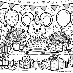 Coloriage Joyeux Anniversaire Pour Mamie T L Charger Ou Imprimer