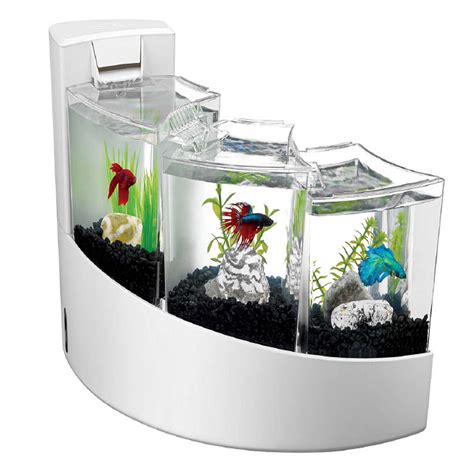 Aqueon Betta Falls Aquarium Kit In White Petco