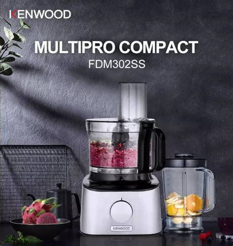 Kenwood Fdm Ss Multi Pro Compact Food Processor With Dough Tool