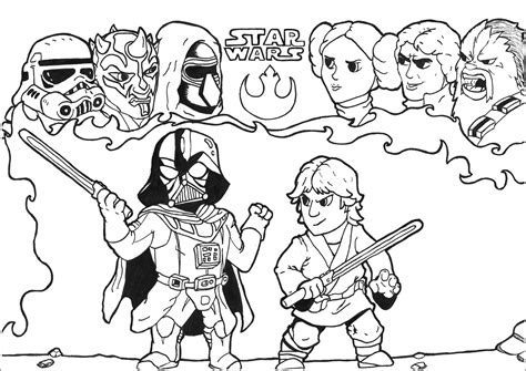 printable star wars pictures to color