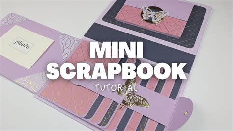 MINI SCRAPBOOK ALBUM TUTORIAL YouTube