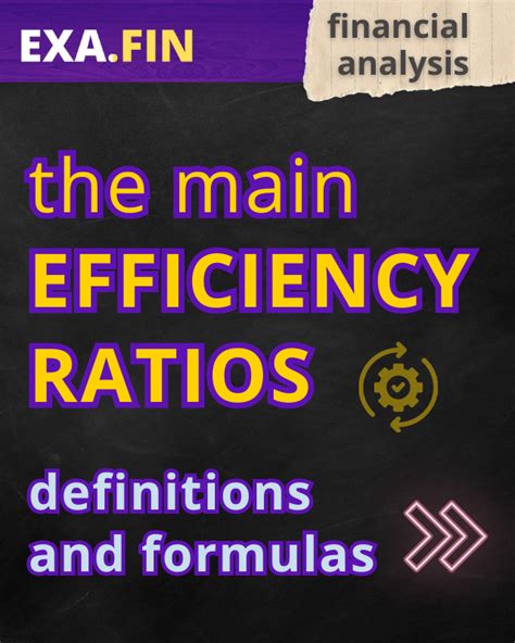 Efficiency Ratios Definitions And Formulas