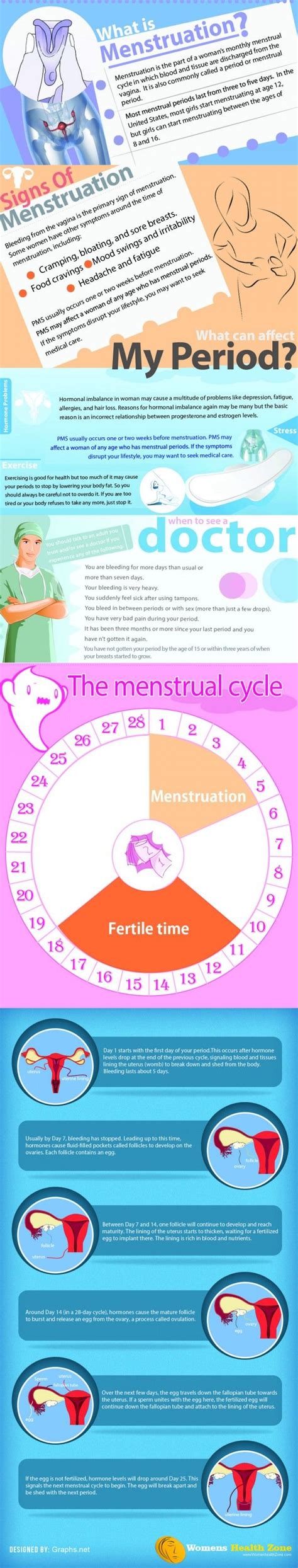 Menstruation And The Menstrual Cycle Infographic Ciclo Menstrual