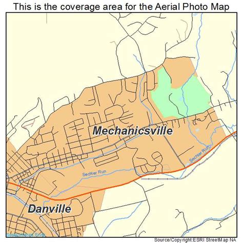 Aerial Photography Map of Mechanicsville, PA Pennsylvania