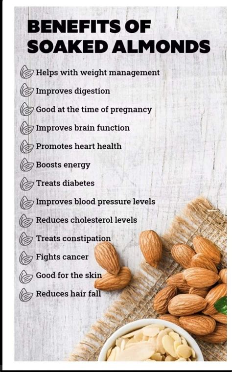 Health benefits of soaked almond | Health benefits of almonds, Food ...