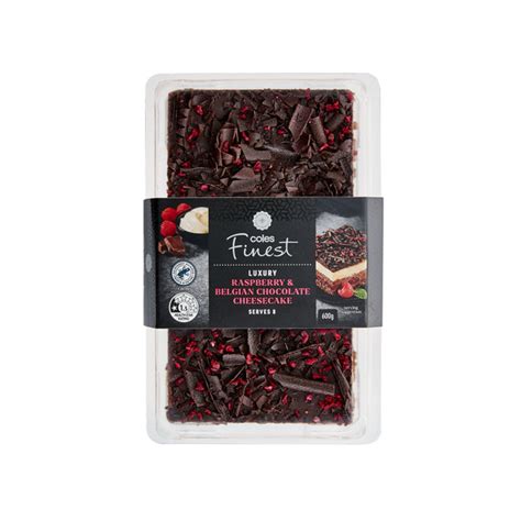 Buy Coles Finest Chocolate Raspberry Cheesecake 600g Coles