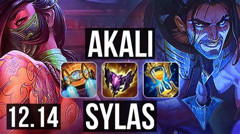 AKALI Vs SYLAS TOP 12 1 5 6 Solo Kills Legendary 1 5M Mastery