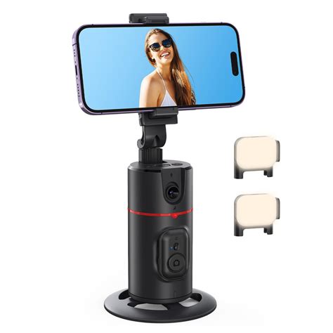 Auto Face Tracking Tripod With Fill Lights No App Required