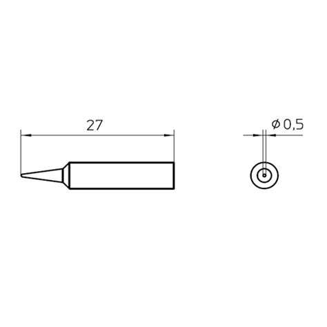 Xnt S Soldering Tip Conical Mm Weller Widaco