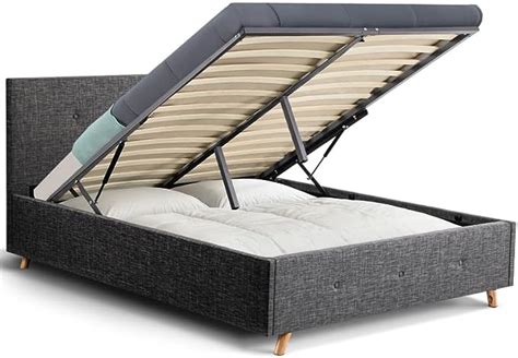 Idmarket Lit Coffre Double Scandinave Lulea Avec T Te De Lit Et