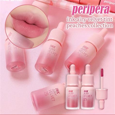 Jual Peripera Ink Airy Velvet Lip Tint Peach Collection Peripera