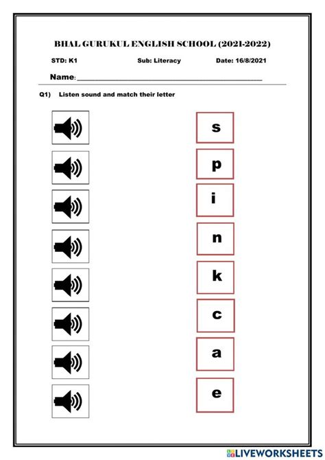 English Worksheet Online Worksheet For Jr Kg English Worksheets Pdf